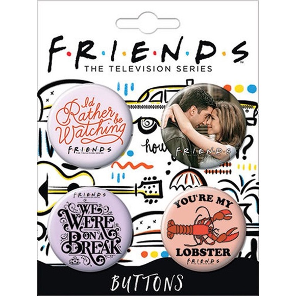 Friends TV Show Button Pin Set - Picture 6 of 8